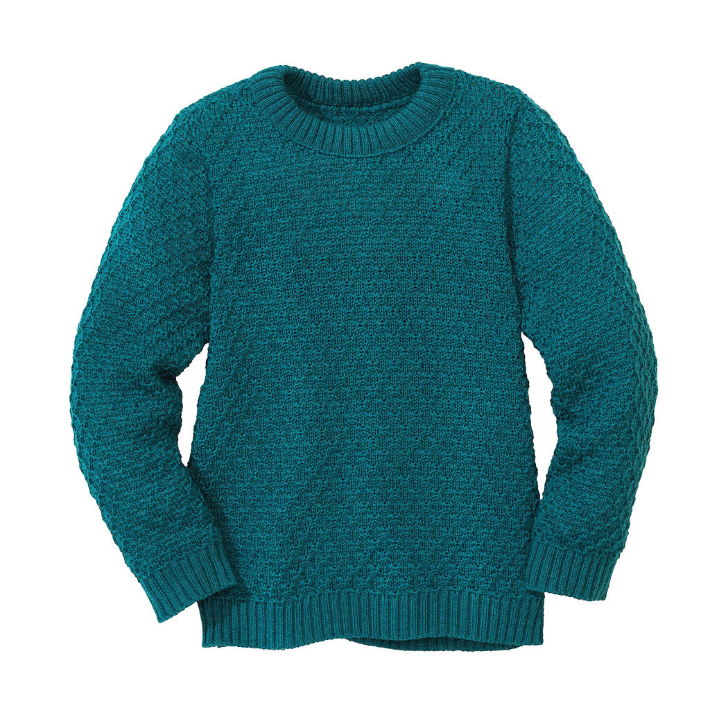 Disana Kinder Aran Pullover kbT-Merinowolle