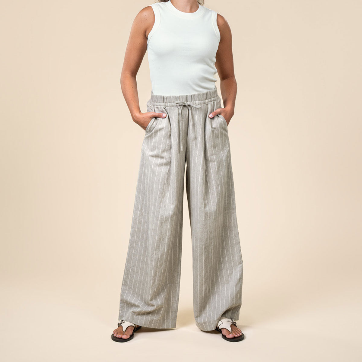 Living Crafts Damen Leinen Hose