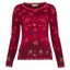 Dunque Damen Jacquard Pulli flowers kbT-Merinowolle Bio Baumwolle